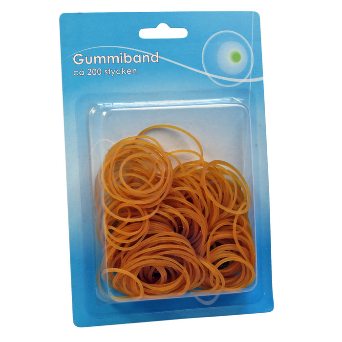 Gummiband Natur 200-pack